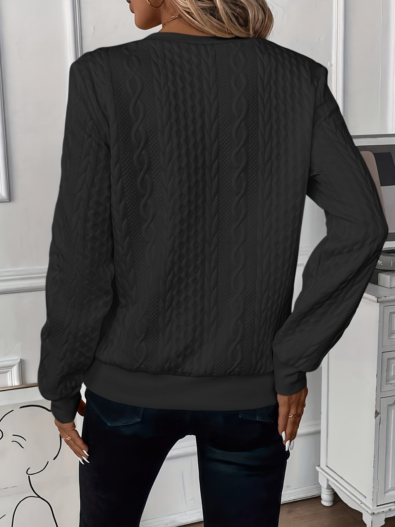 Eleganter Strickpullover mit Reißverschluss 