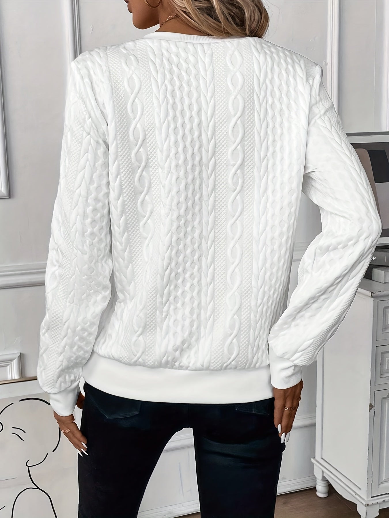 Eleganter Strickpullover mit Reißverschluss 